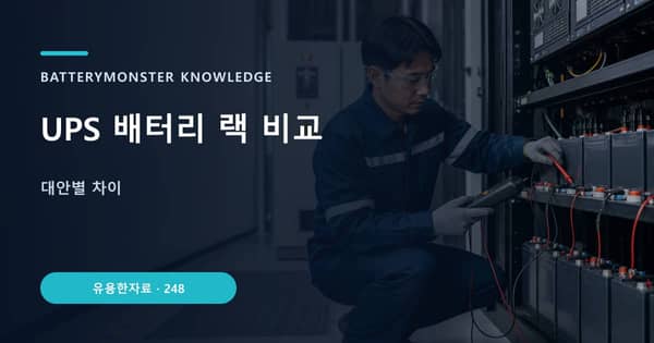 UPS 배터리 랙 비교의 핵심 판단 기준을 설명하는 대표 이미지