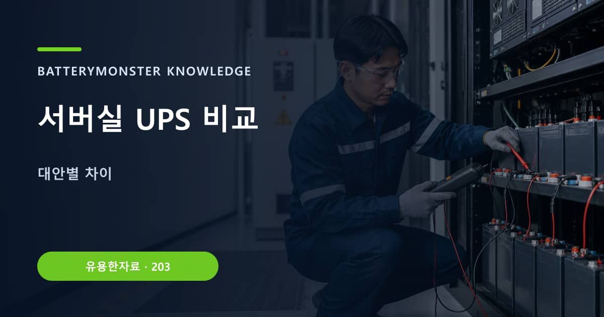 서버실 UPS 비교 대표 이미지